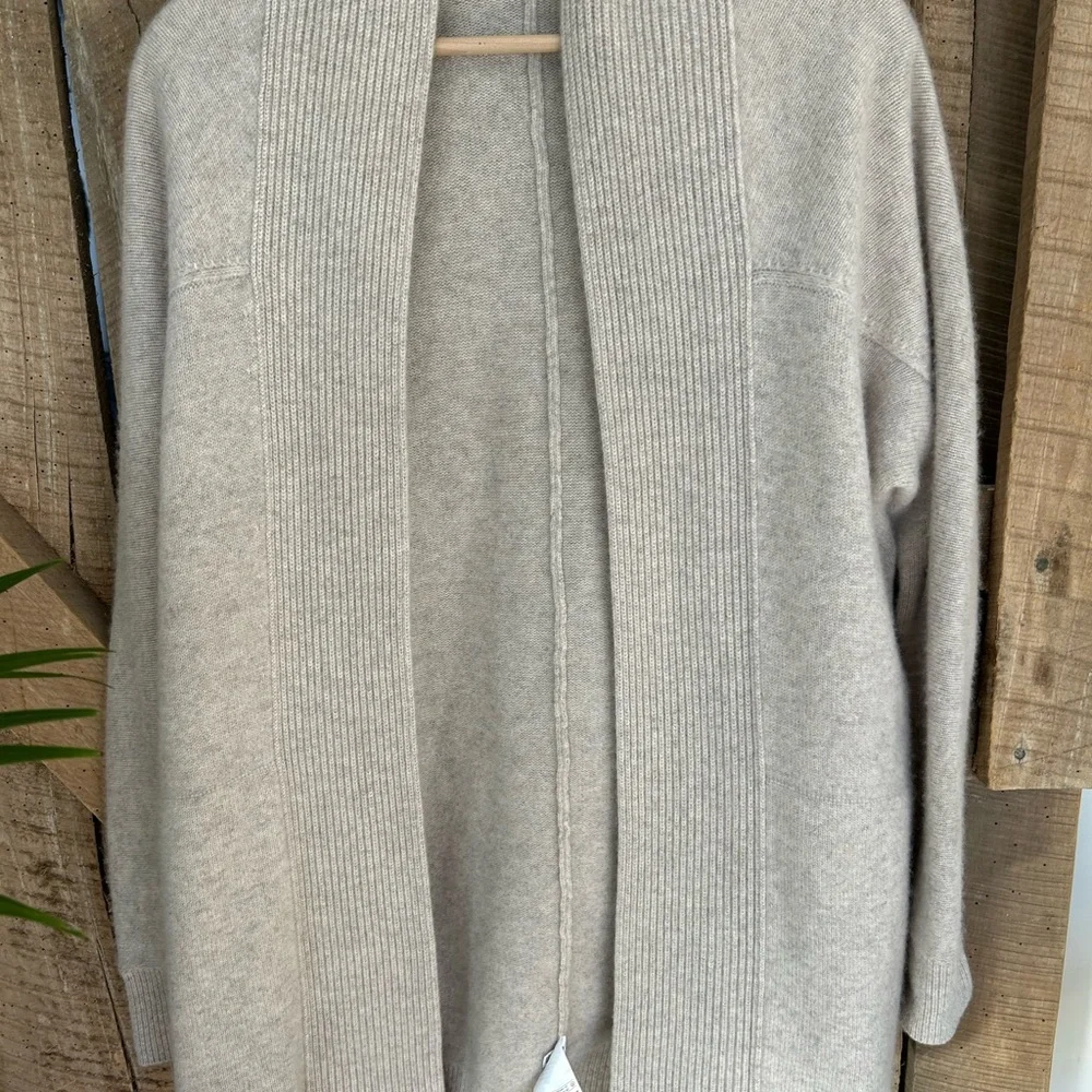 Vince Cream Cardigan Soft Knitted Layering Piece - Picture 1 of 10